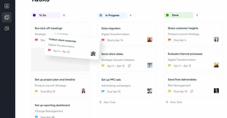 10 Best Project Management Apps for Creatives - Bonsai screenshot