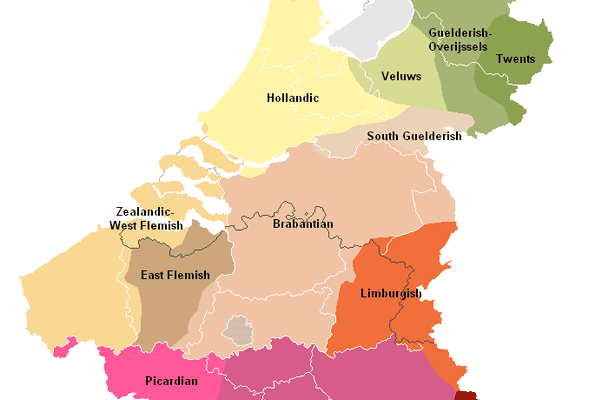 Dutch vs. Flemish – What’s the Difference - Map of the Dutch Dialects