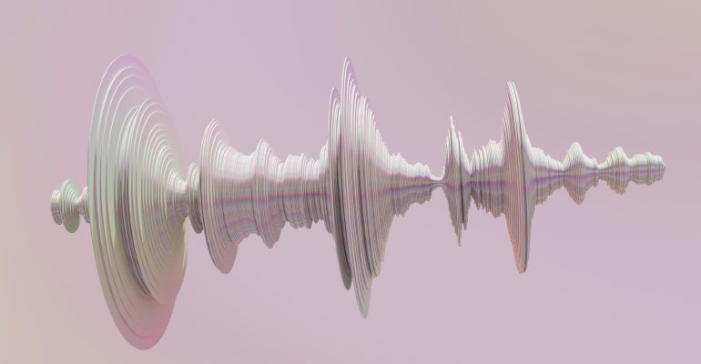 What is Voice Synthesis - sound wave 3d render